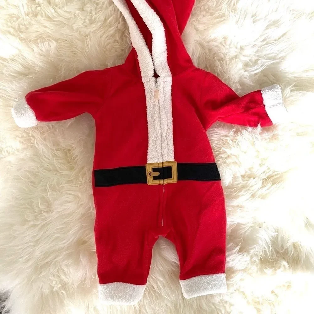 Carter’s Baby Red Santa Fleece Jumpsuit